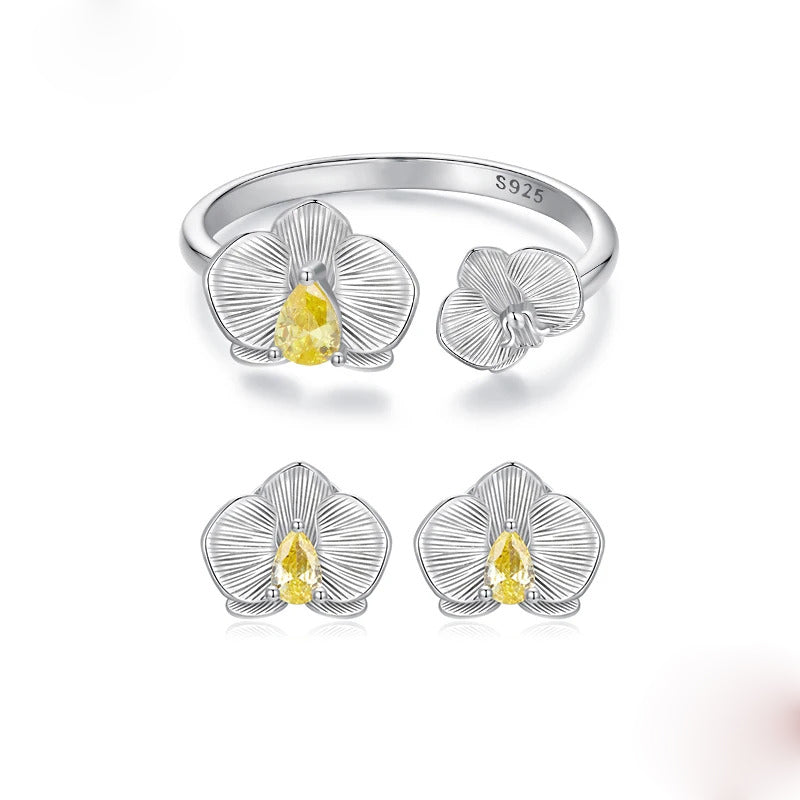 Luna Flower Set 925 Silver