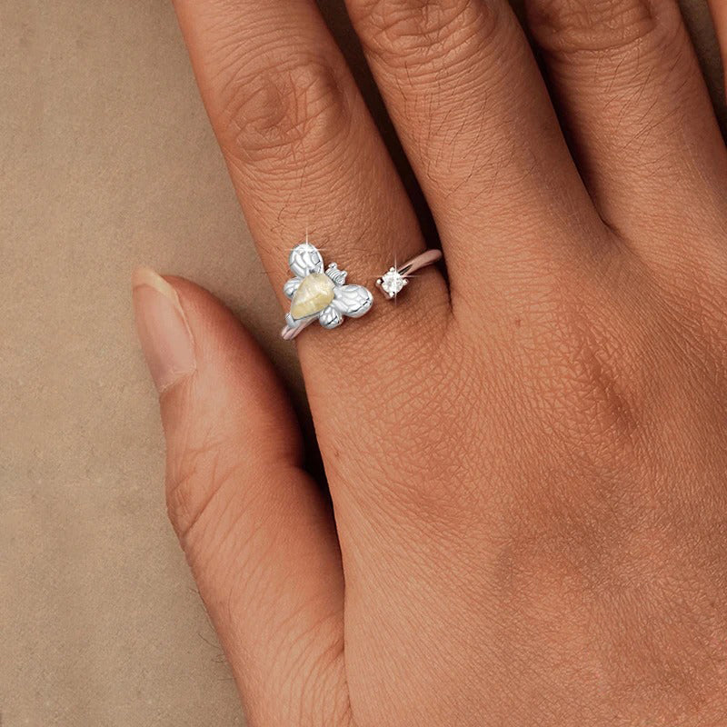 Luna Bee Ring 925 Silver