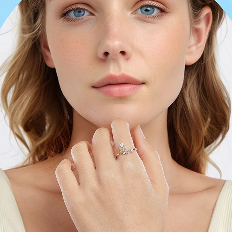 Luna Bee Ring 925 Silver