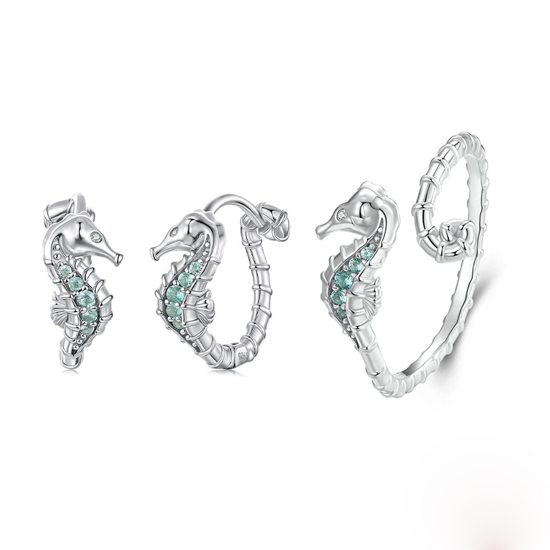 Luna Dragon Set 925 Silver