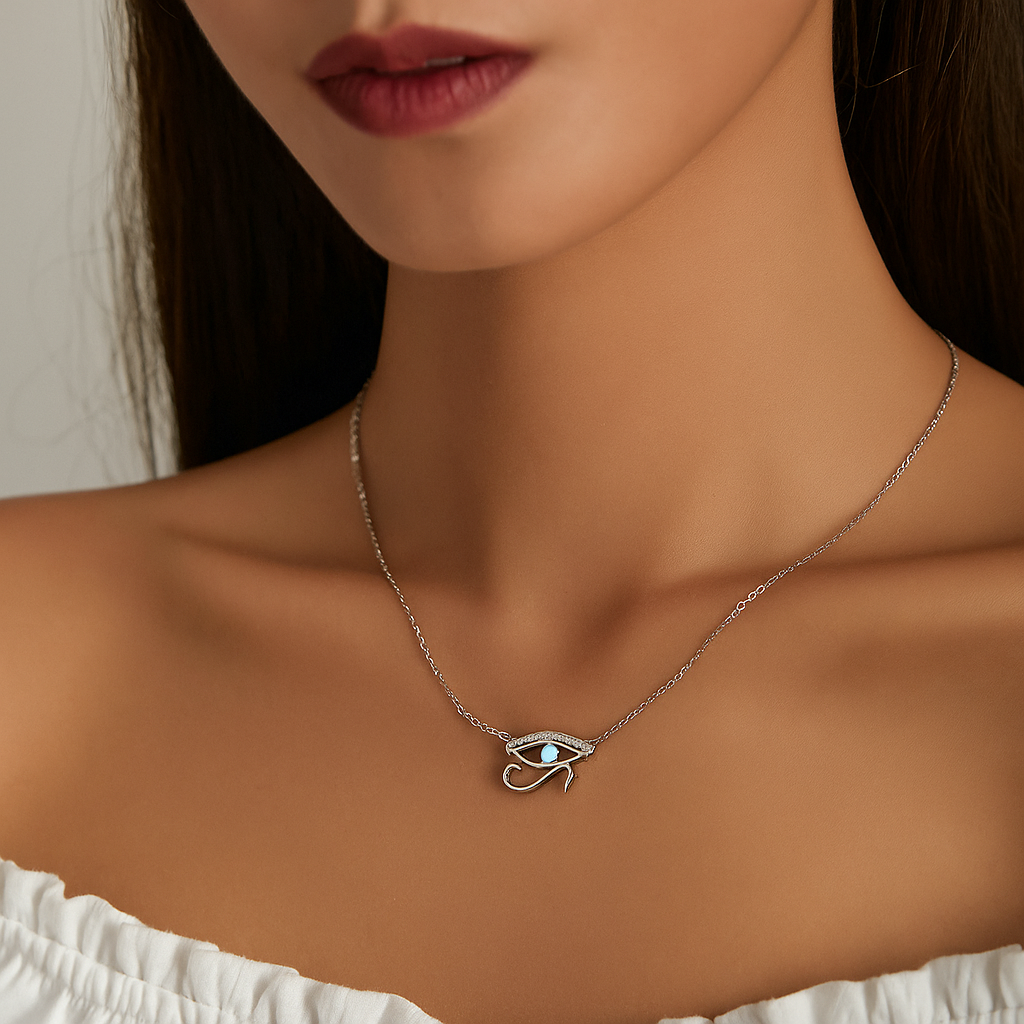 Luna Eye of Horus Necklace 925 Silver