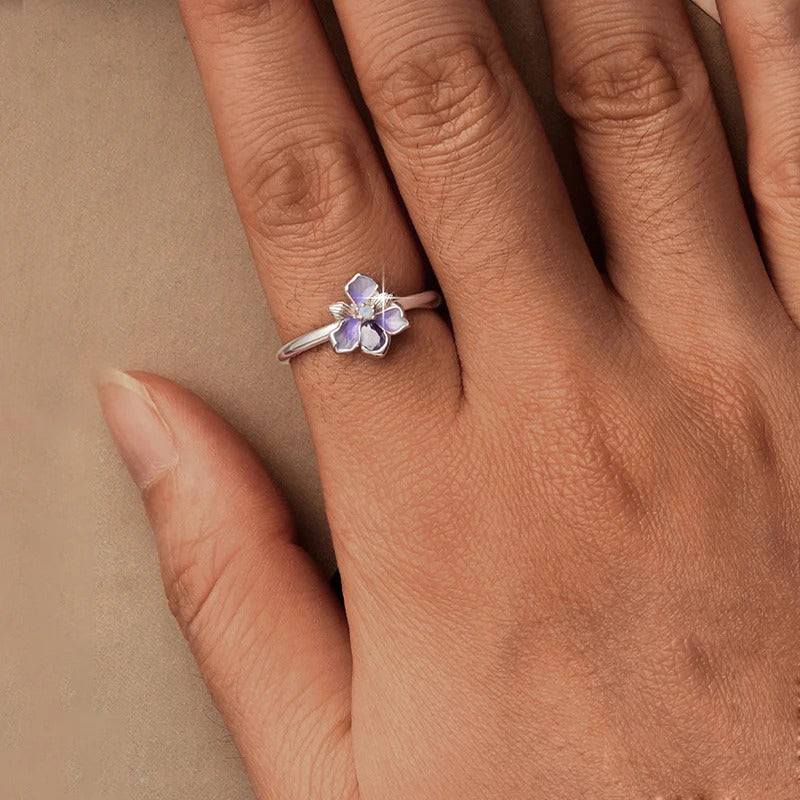 Luna Flower Ring 925 Silver