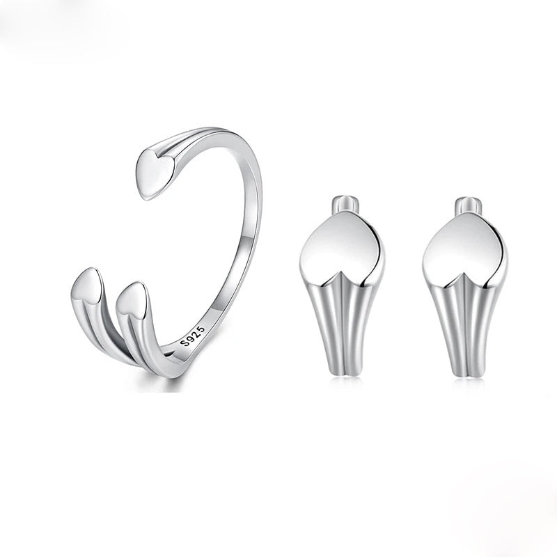 Luna Hearts Set 925 Silver