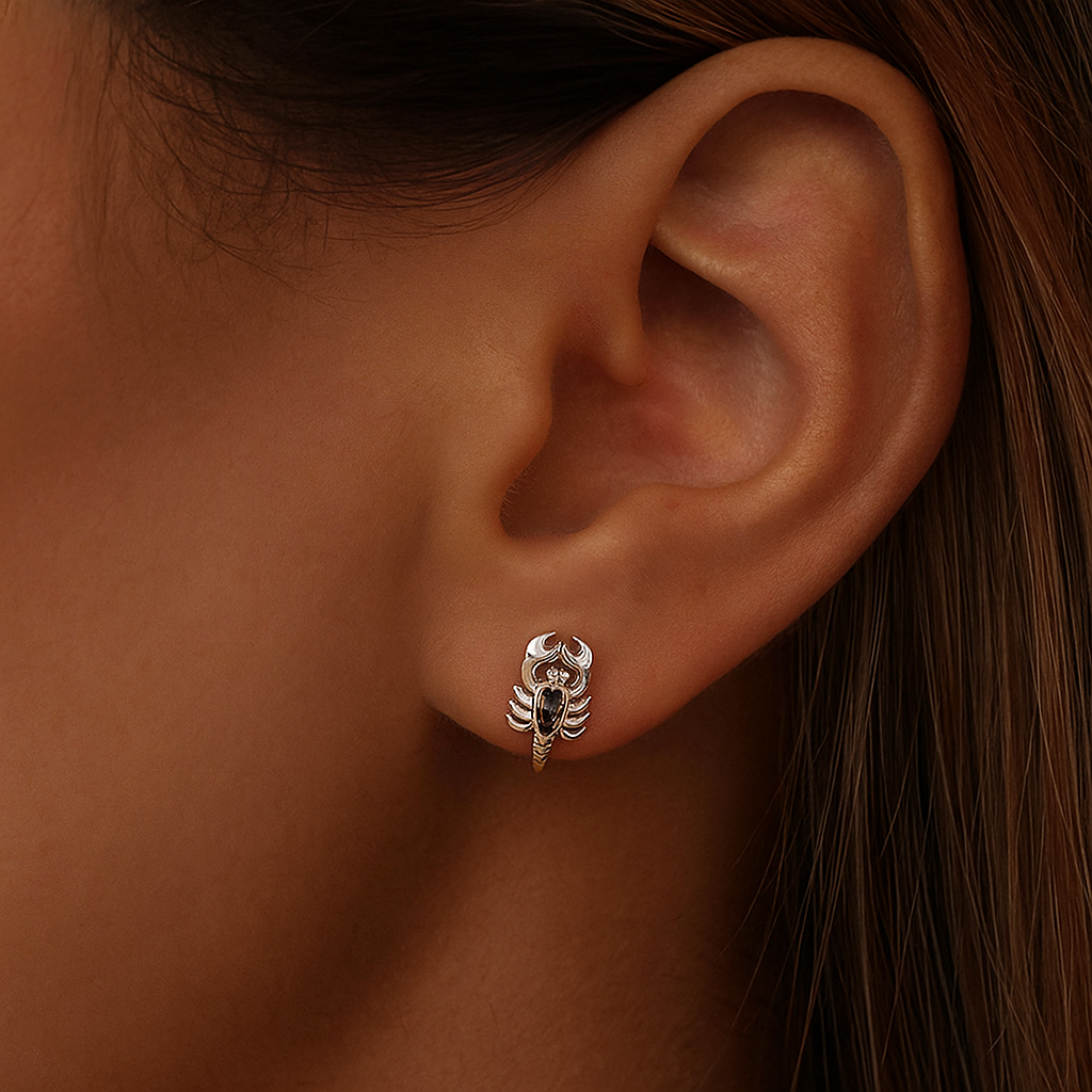 Luna Scorpion Earring 925 Silver