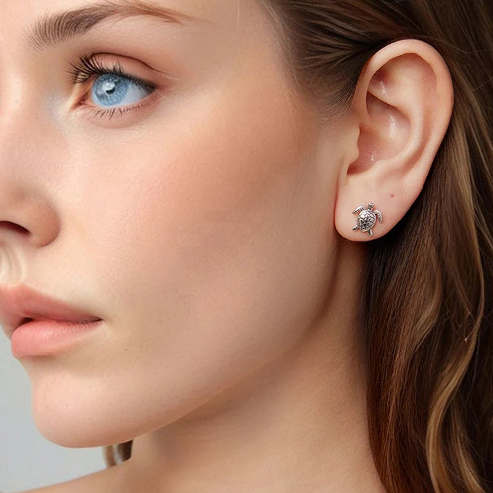 Luna Turtle Earring 925 Silver