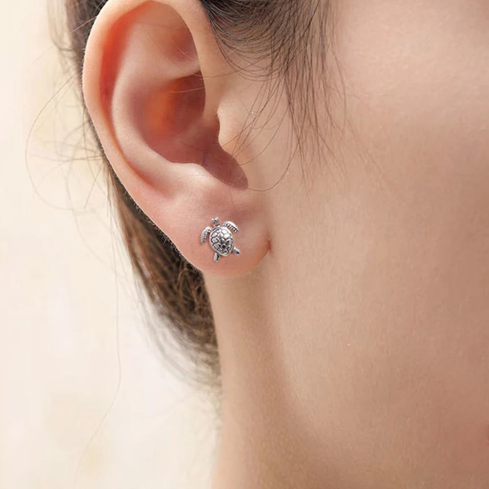 Luna Turtle Earring 925 Silver