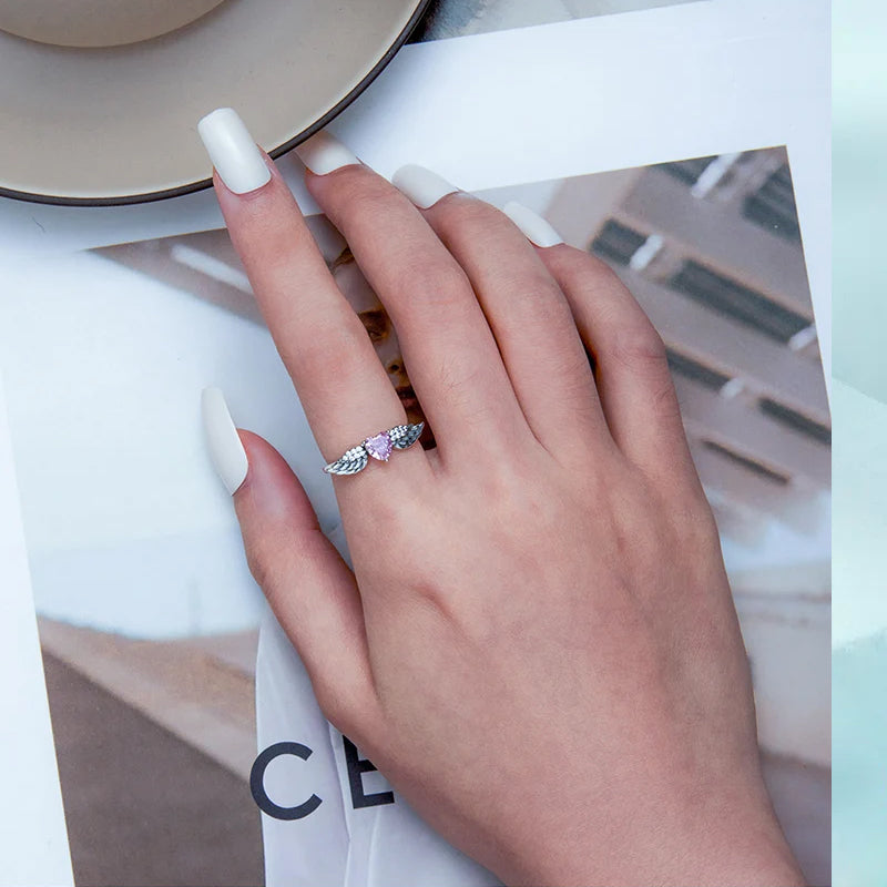 Luna Wings Ring 925 Silver
