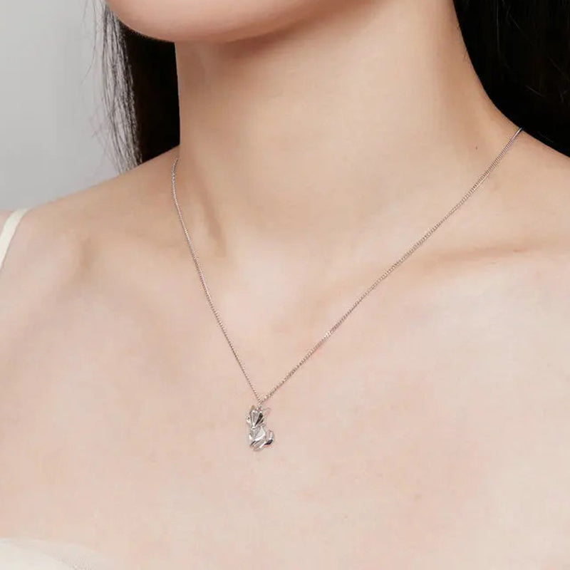 Luna Wolf Necklace 925 Silver