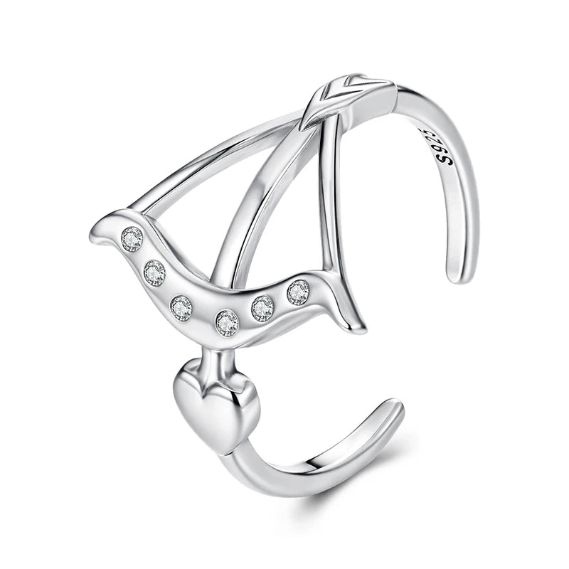 Luna Arrow of Love Ring 925 Silver