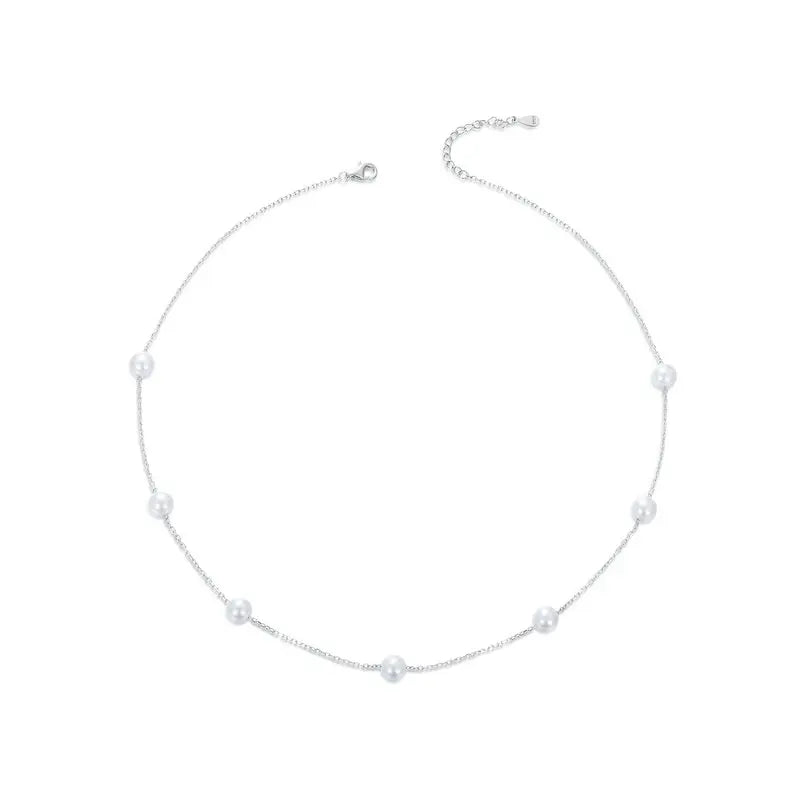 Luna Pearl Necklace 925 Silver