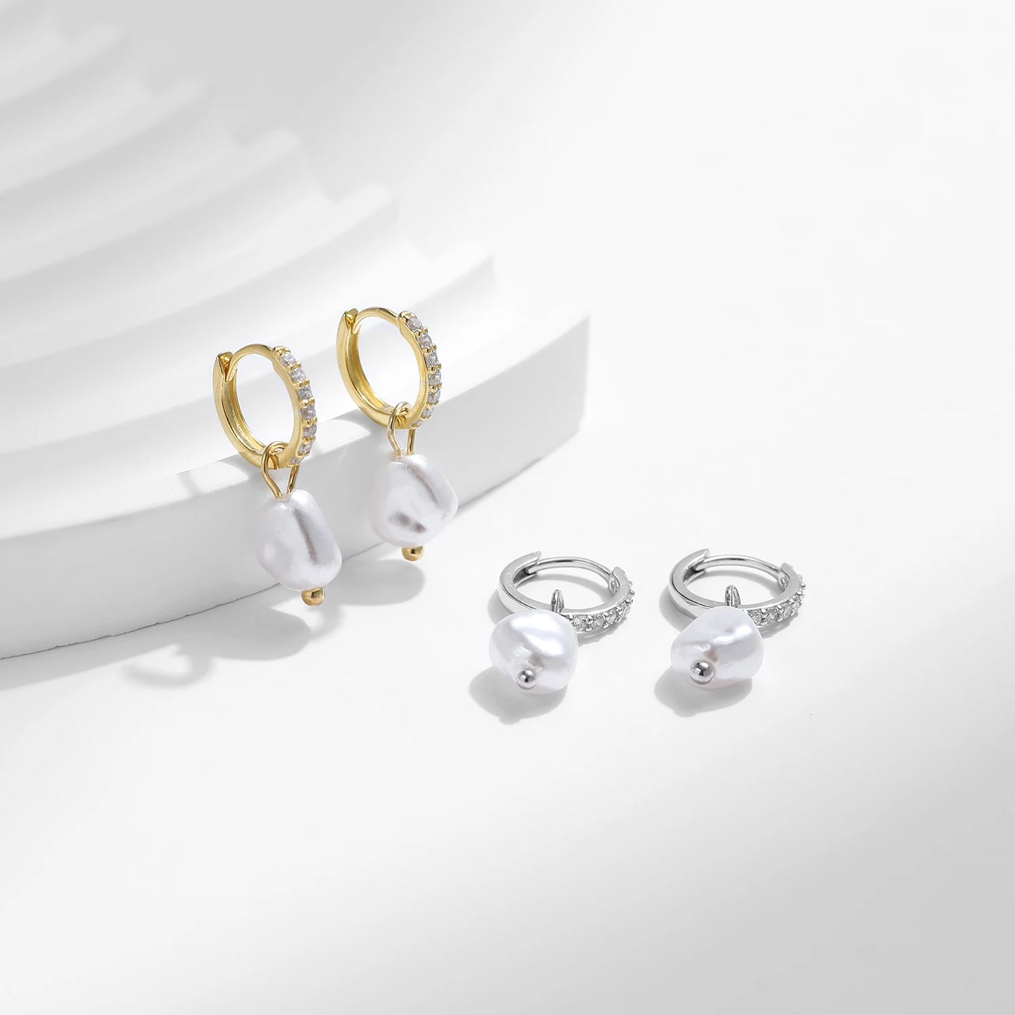 925 Silver Pearl Earrings