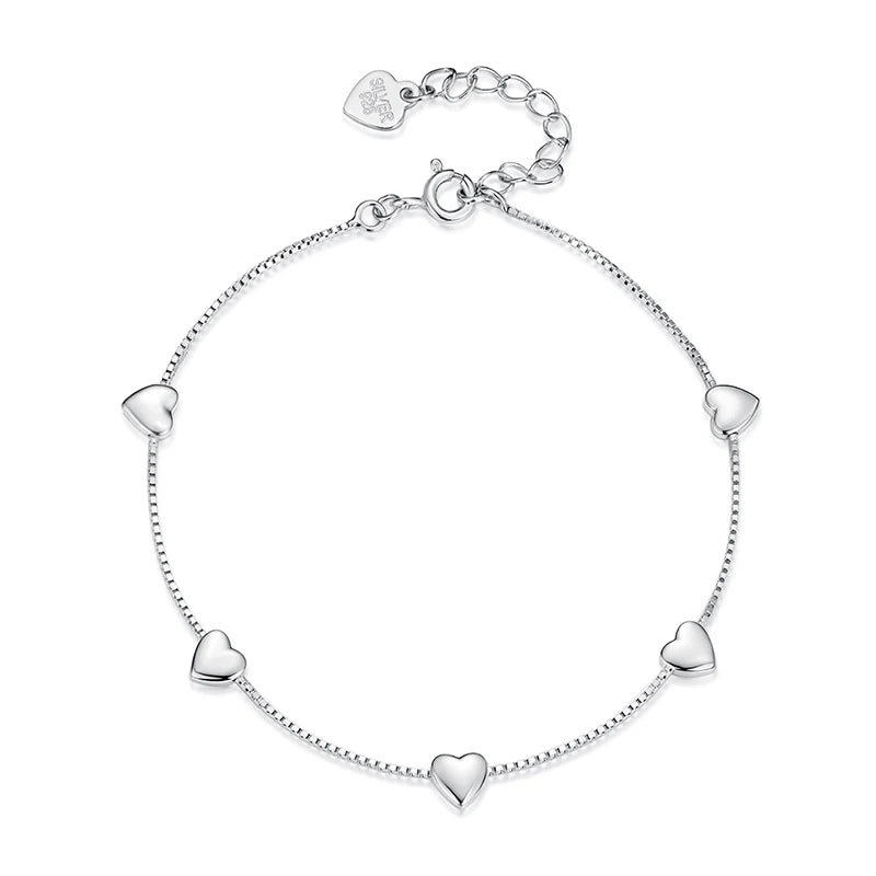 Luna Hearts Bracelet 925 Silver