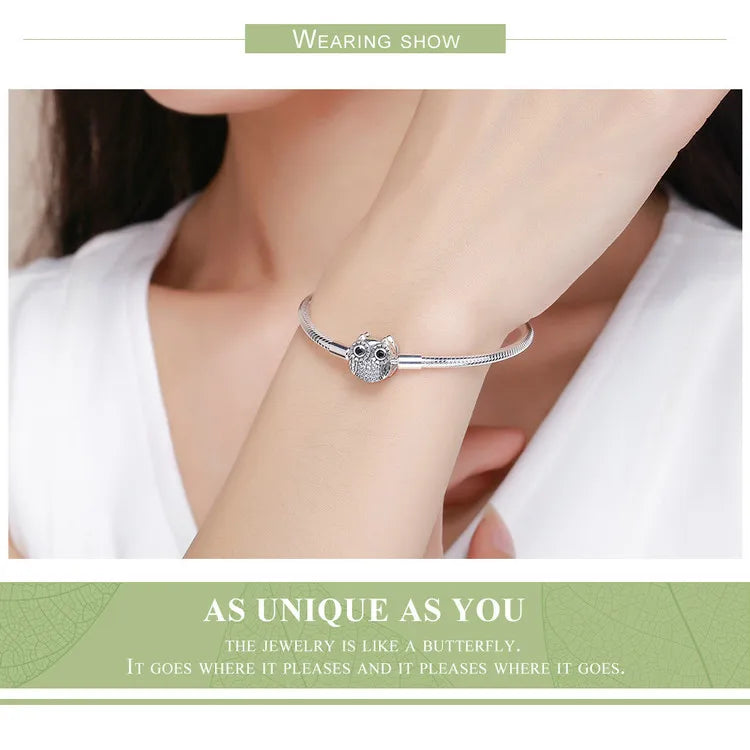 Luna Owl Bracelet 925 Silver