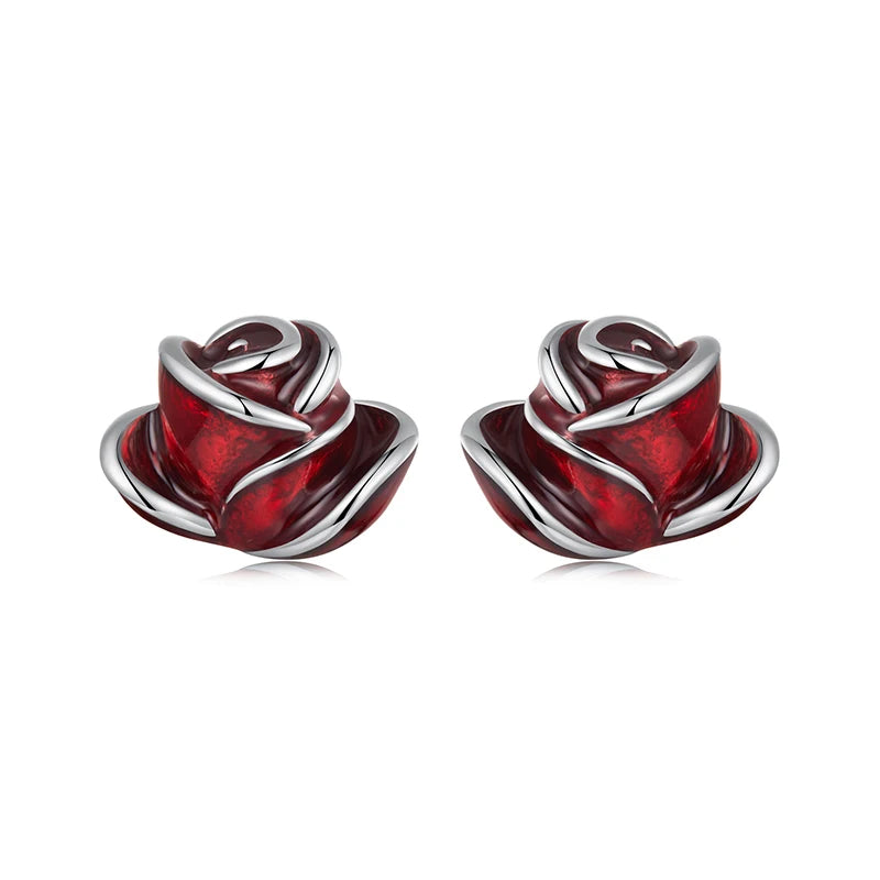 Luna Red Rose Set 925 Silver