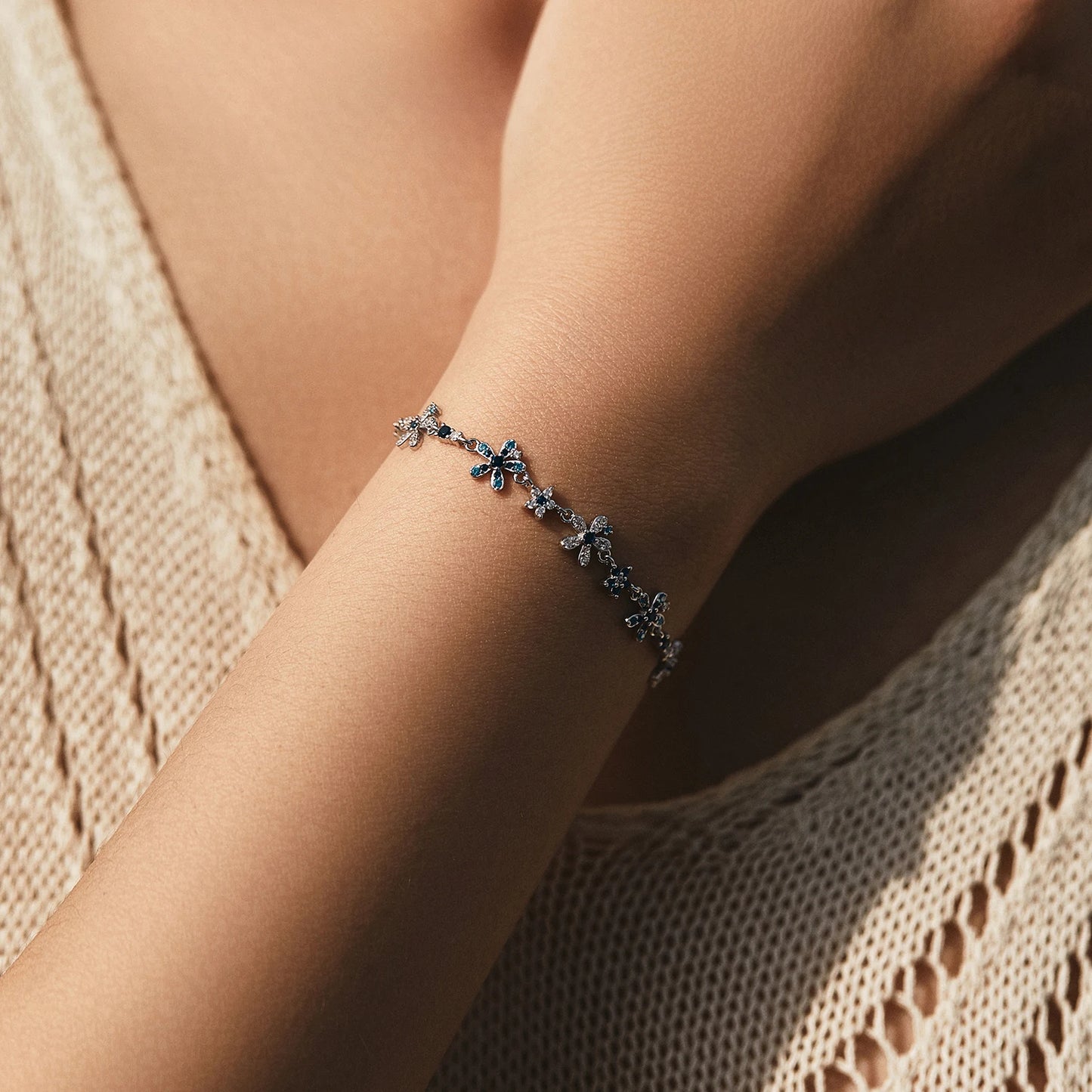 Studded Flower Bracelet