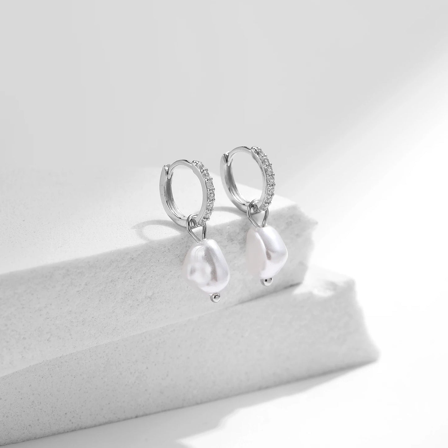 925 Silver Pearl Earrings