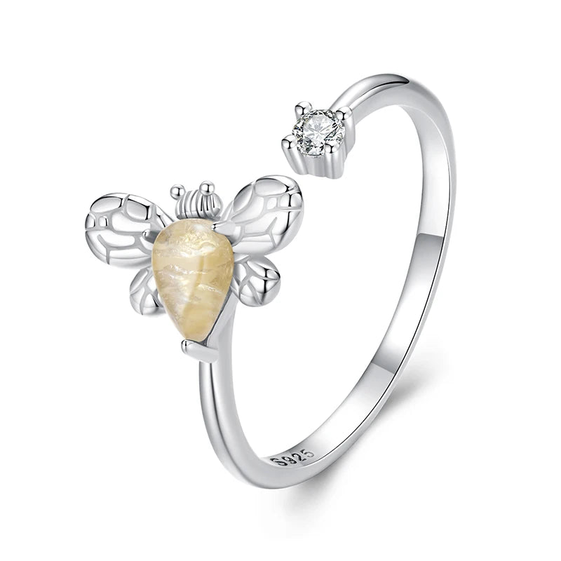 Luna Bee Ring 925 Silver