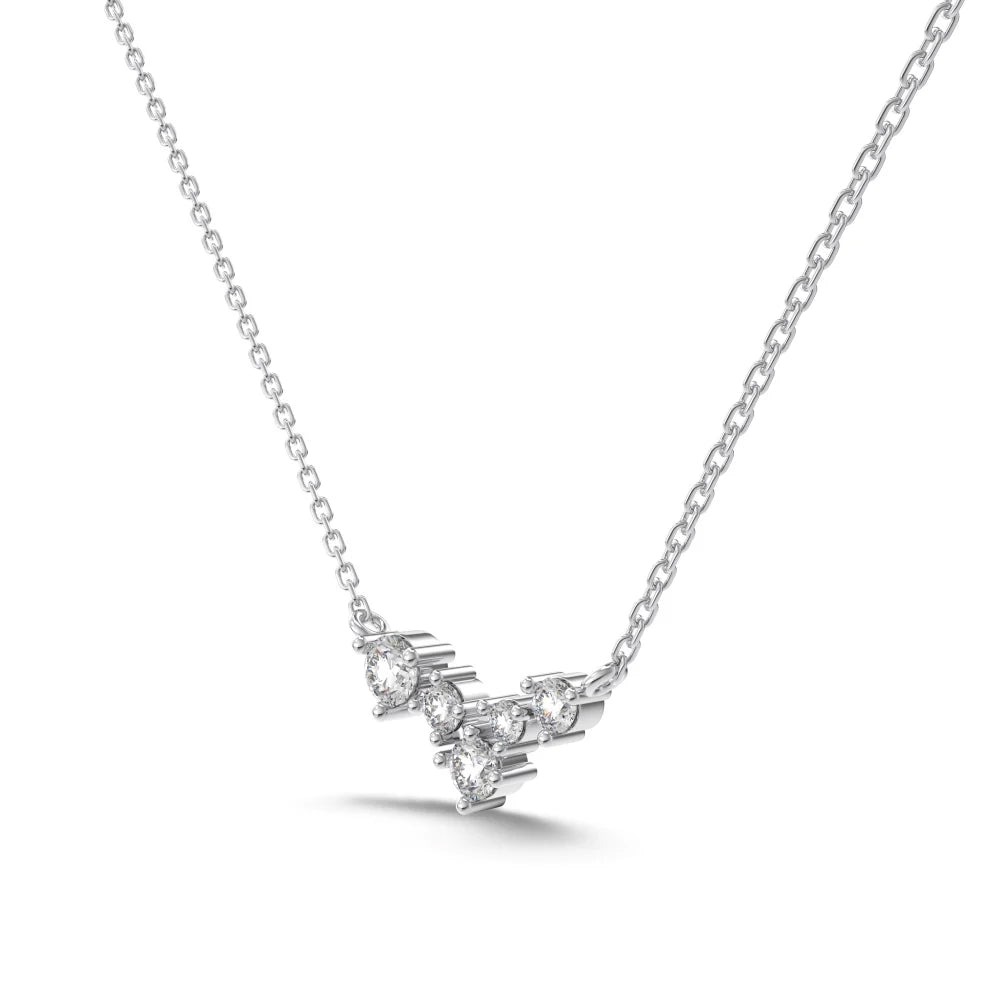 Luna Crystal Drop Necklace 925 Silver