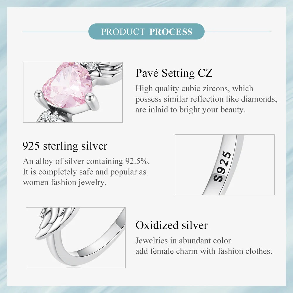 Luna Wings Ring 925 Silver