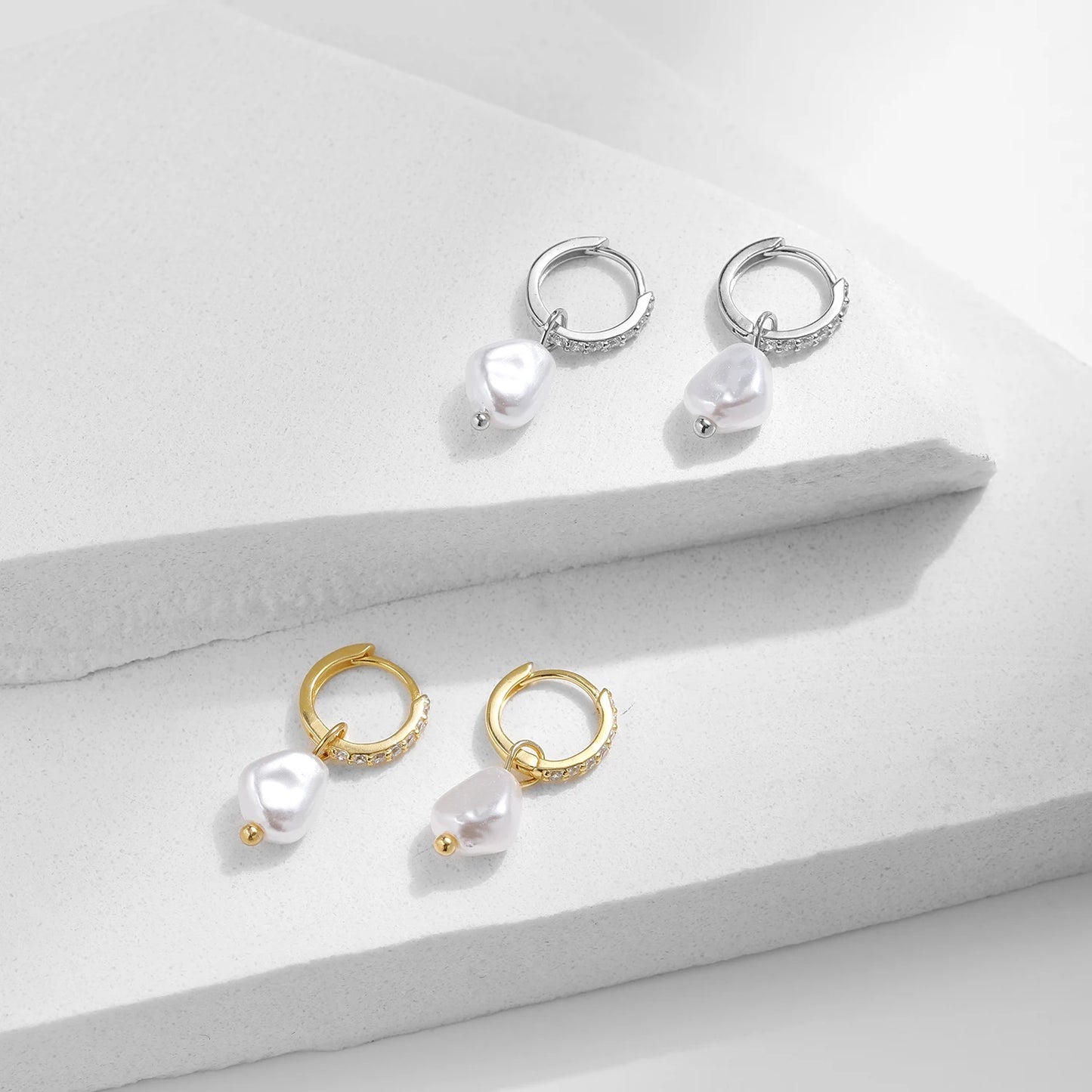 925 Silver Pearl Earrings