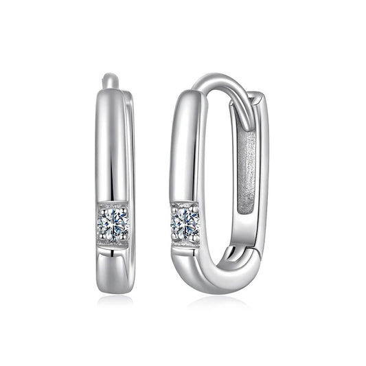 Elegant Luna Hoop Earring 925 Silver