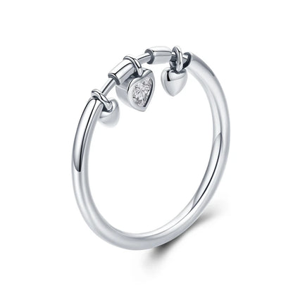 Luna Hearts Ring 925 Silver