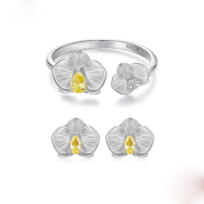 Luna Flower Set 925 Silver