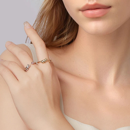 Luna Cat Ring 925 Silver