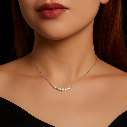 Luna Crystals Necklace 925 Silver