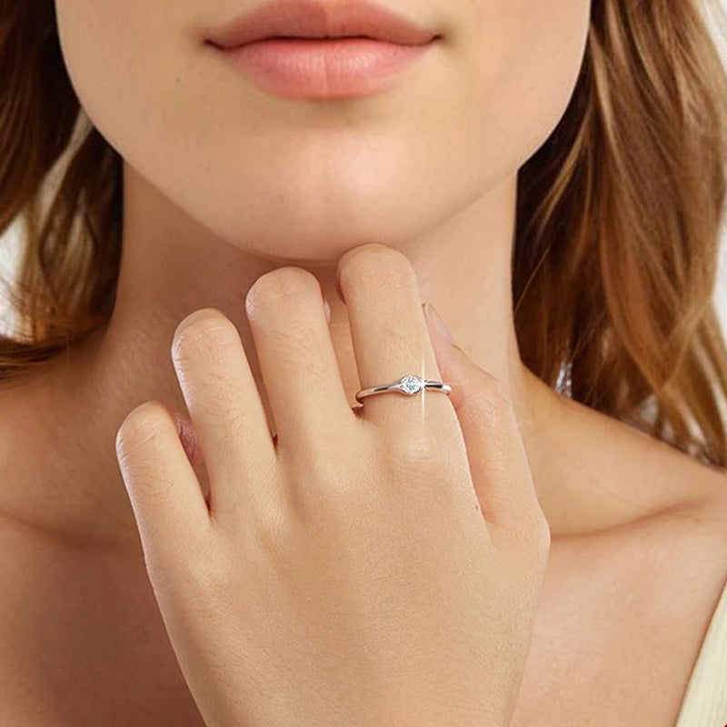 Luna Evil Eye Ring 925 Silver