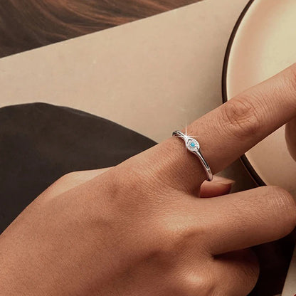 Luna Evil Eye Ring 925 Silver