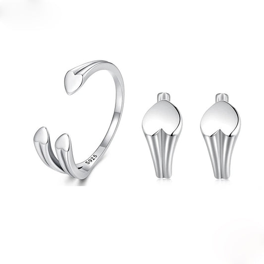 Luna Hearts Set 925 Silver