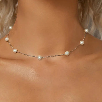 Luna Pearl Necklace 925 Silver