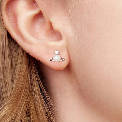 Pearl Moon Earring 925 Silver