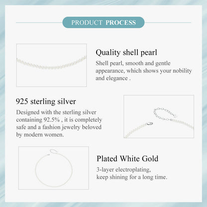Luna Pearl Necklace 925 Silver