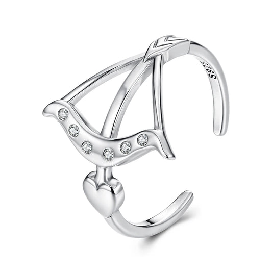 Luna Arrow of Love Ring 925 Silver