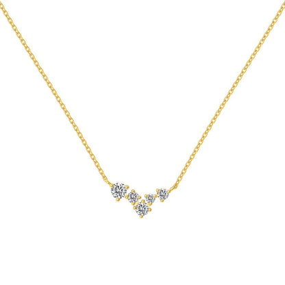 Luna Crystal Drop Necklace 925 Silver