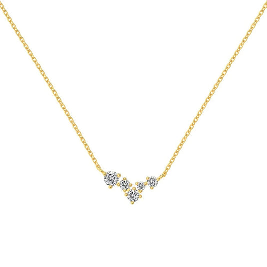 Luna Crystal Drop Necklace 925 Silver