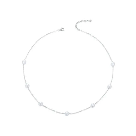 Luna Pearl Necklace 925 Silver