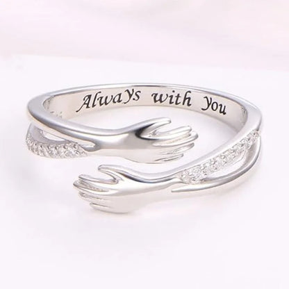 Luna Hands Ring 925 Silver