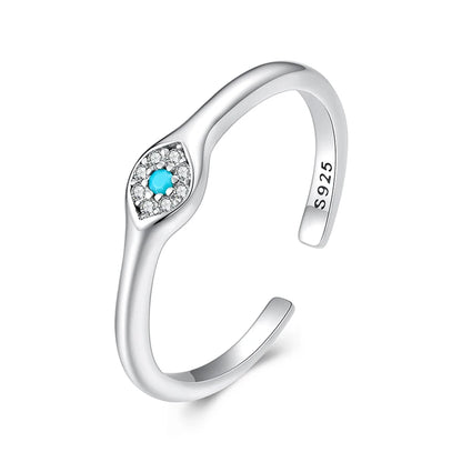 Luna Evil Eye Ring 925 Silver