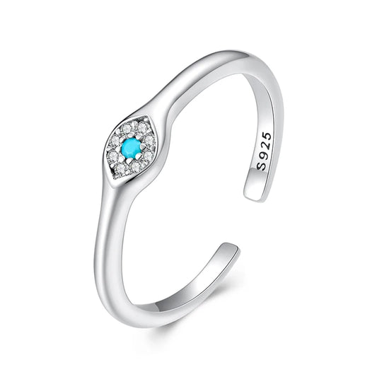 Luna Evil Eye Ring 925 Silver
