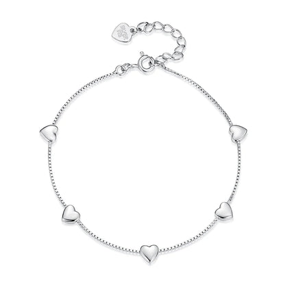 Luna Hearts Bracelet 925 Silver