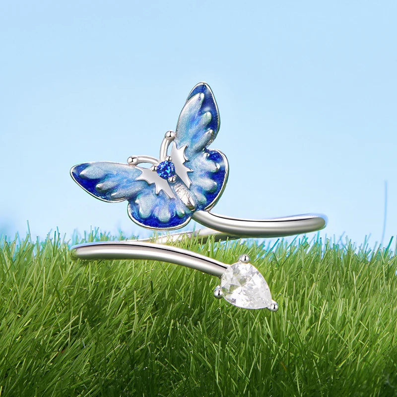 Luna Butterflies Set 925 Silver