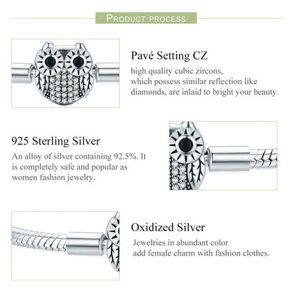Luna Owl Bracelet 925 Silver