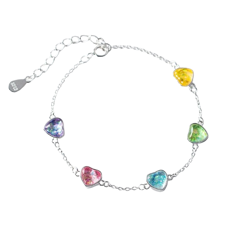 Colorful Hearts Bracelet
