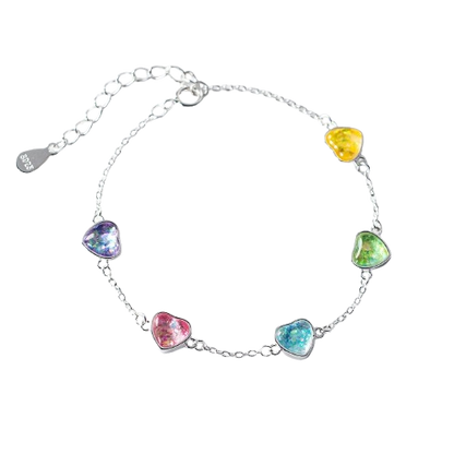 Colorful Hearts Bracelet