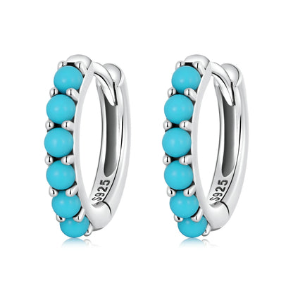 Luna Sky Blue Earrings 925 Silver