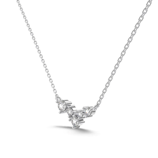 Luna Crystal Drop Necklace 925 Silver