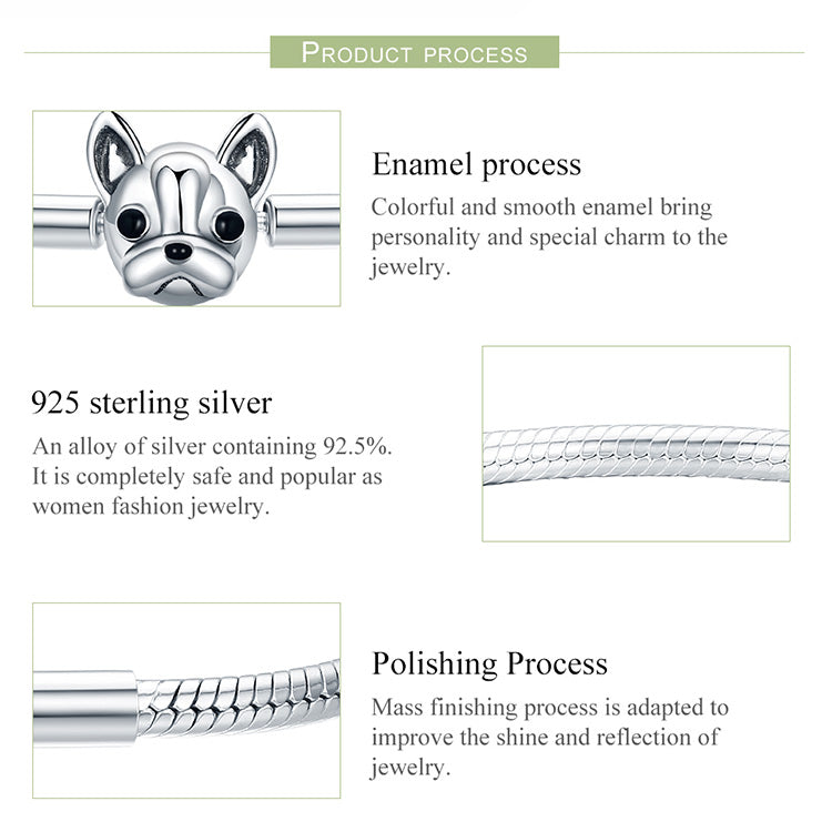 Luna Dog Bracelet 925 Silver